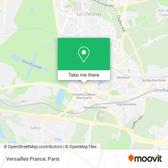 Mapa Versailles France