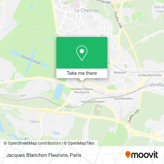 Jacques Blanchon Fleuriste map