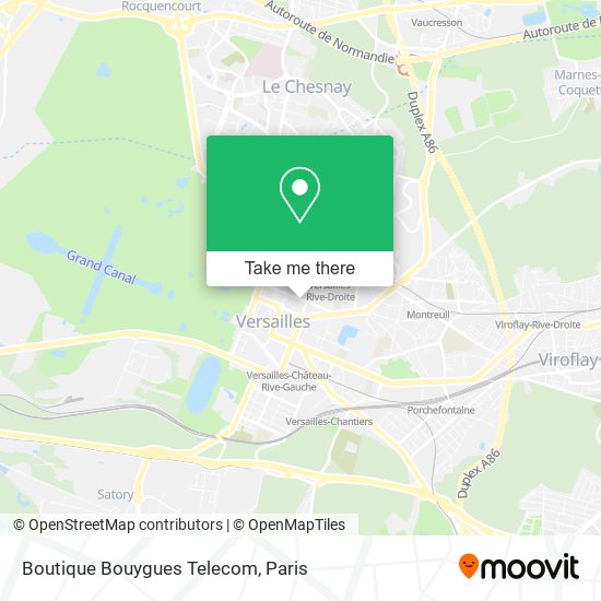 Boutique Bouygues Telecom map