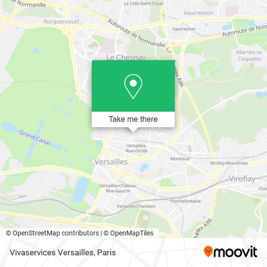 Vivaservices Versailles map