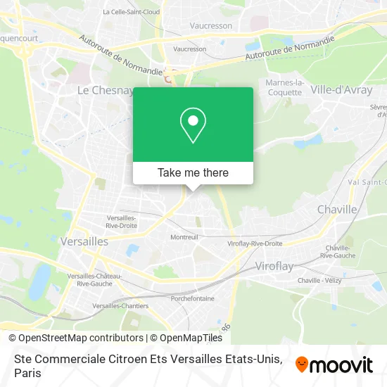 Ste Commerciale Citroen Ets Versailles Etats-Unis map