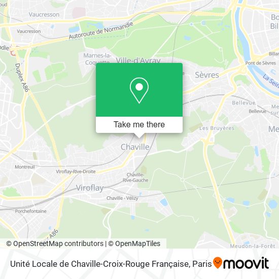 Unité Locale de Chaville-Croix-Rouge Française map