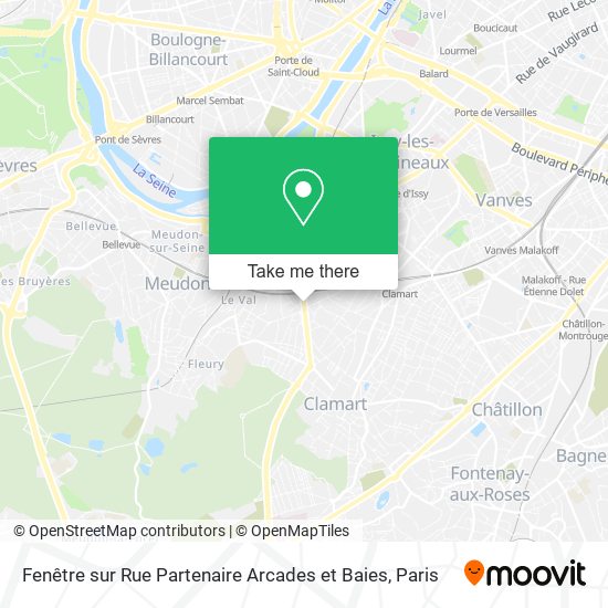 Fenêtre sur Rue Partenaire Arcades et Baies map
