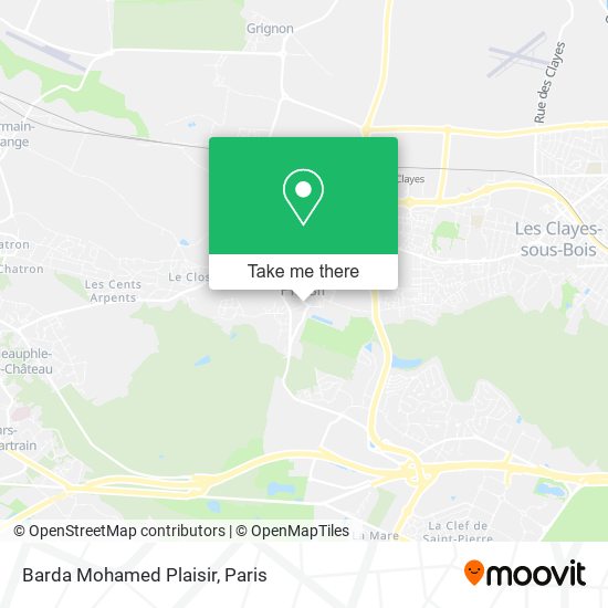 Barda Mohamed Plaisir map