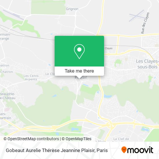 Gobeaut Aurelie Thérèse Jeannine Plaisir map