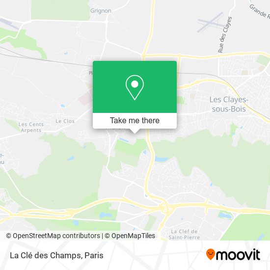 La Clé des Champs map