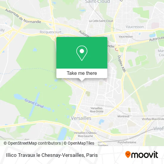 Illico Travaux le Chesnay-Versailles map