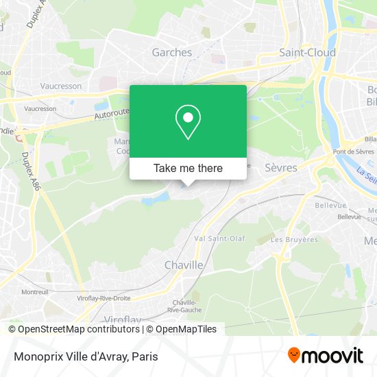 Monoprix Ville d'Avray map