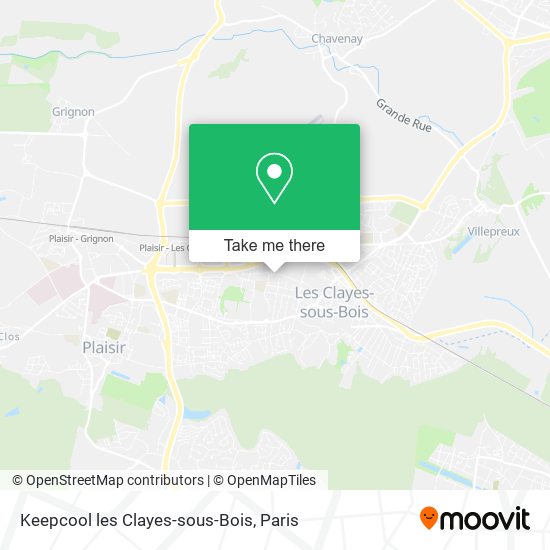 Keepcool les Clayes-sous-Bois map