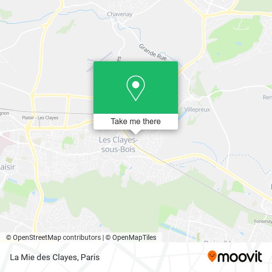 La Mie des Clayes map