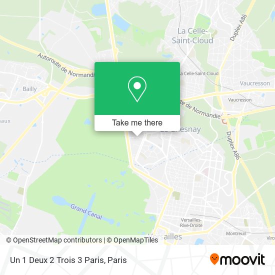 Un 1 Deux 2 Trois 3 Paris map