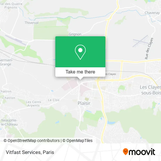 Vitfast Services map