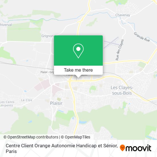 Centre Client Orange Autonomie Handicap et Sénior map