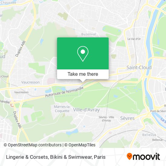 Lingerie & Corsets, Bikini & Swimwear map