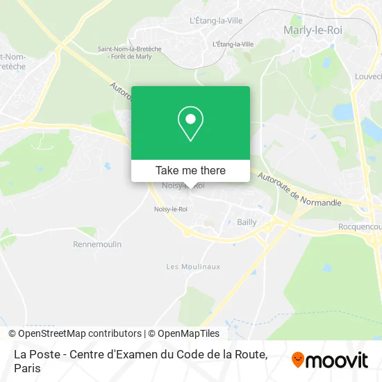 La Poste - Centre d'Examen du Code de la Route map
