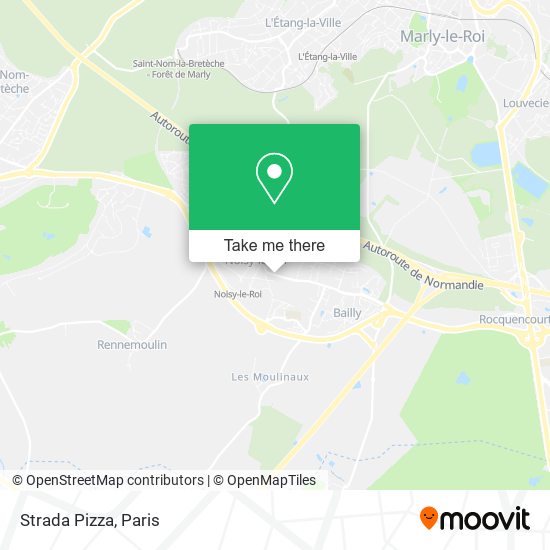 Strada Pizza map