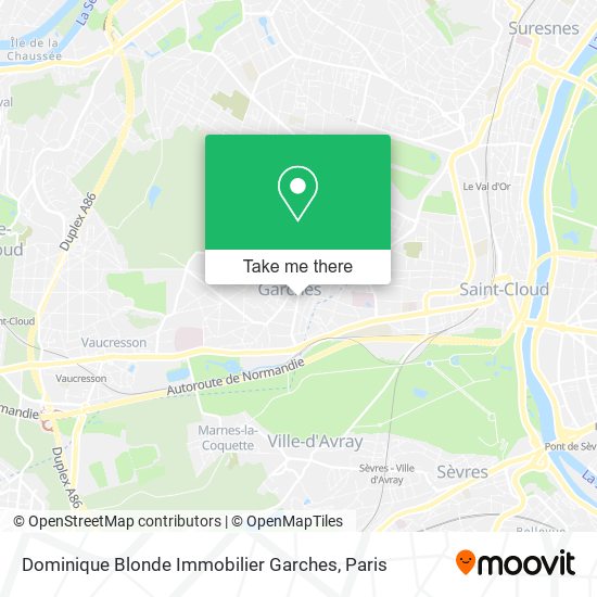 Dominique Blonde Immobilier Garches map
