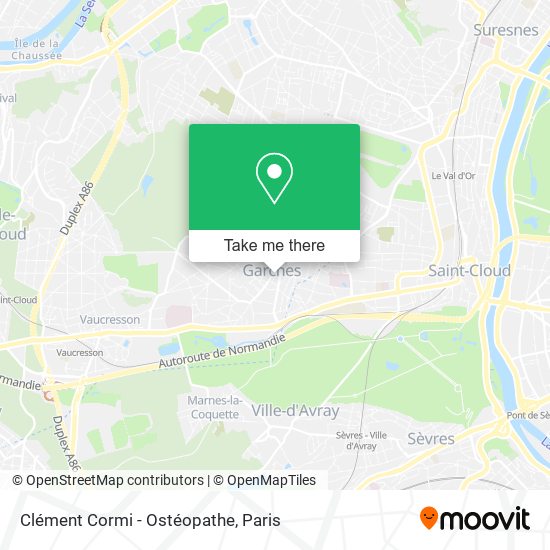Clément Cormi - Ostéopathe map