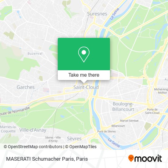 Mapa MASERATI Schumacher Paris