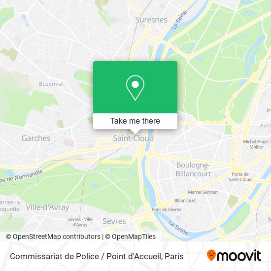 Mapa Commissariat de Police / Point d'Accueil