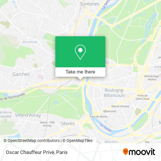 Oscar Chauffeur Privé map