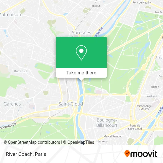 River Coach map