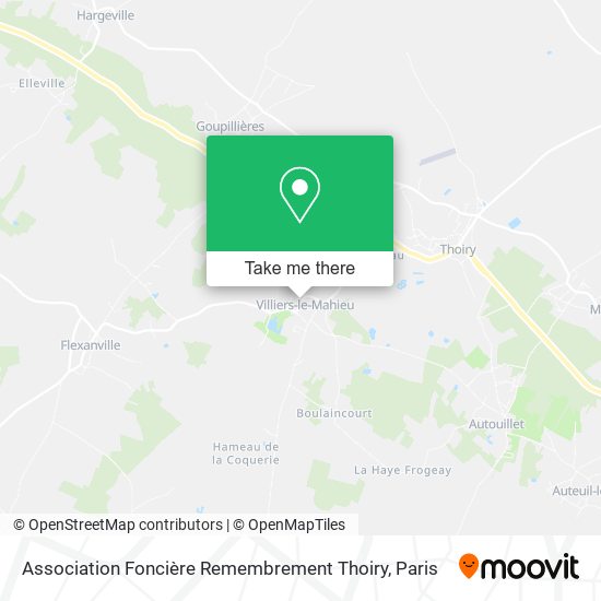 Mapa Association Foncière Remembrement Thoiry