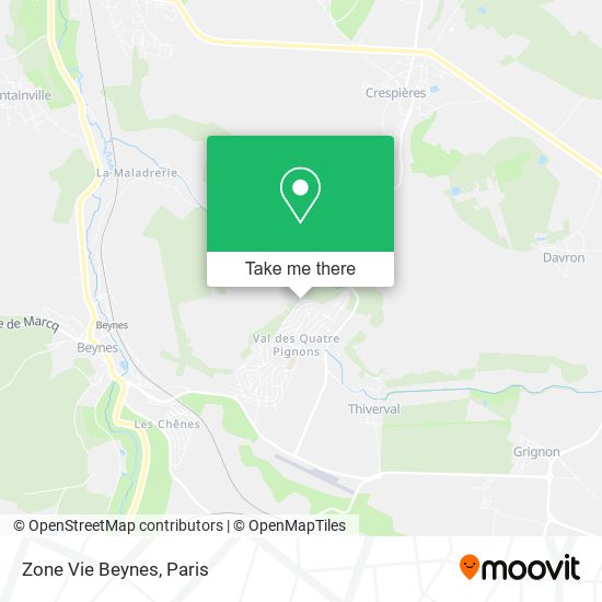 Zone Vie Beynes map