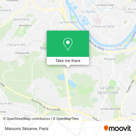 Maisons Sésame map
