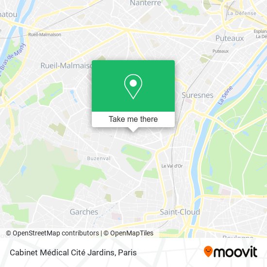 Cabinet Médical Cité Jardins map
