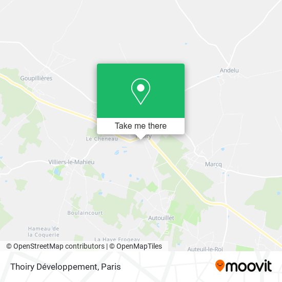 Thoiry Développement map