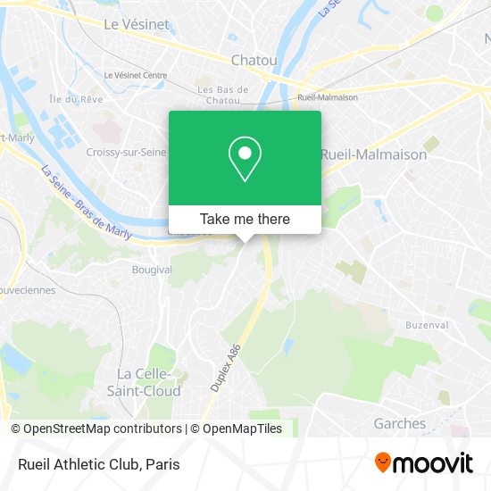 Mapa Rueil Athletic Club