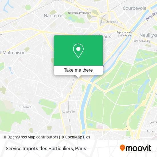 Service Impôts des Particuliers map