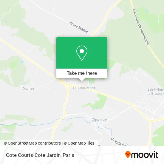 Cote Courts-Cote Jardin map