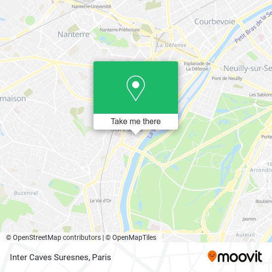 Mapa Inter Caves Suresnes