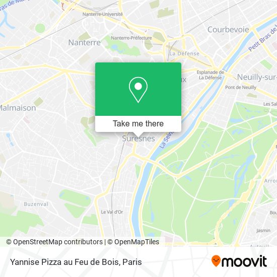 Mapa Yannise Pizza au Feu de Bois