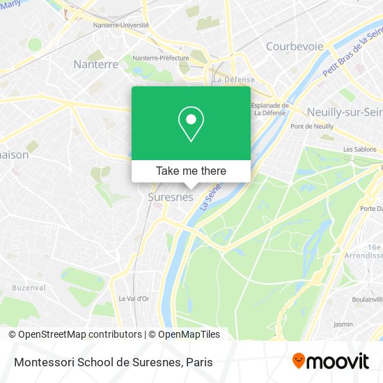 Montessori School de Suresnes map