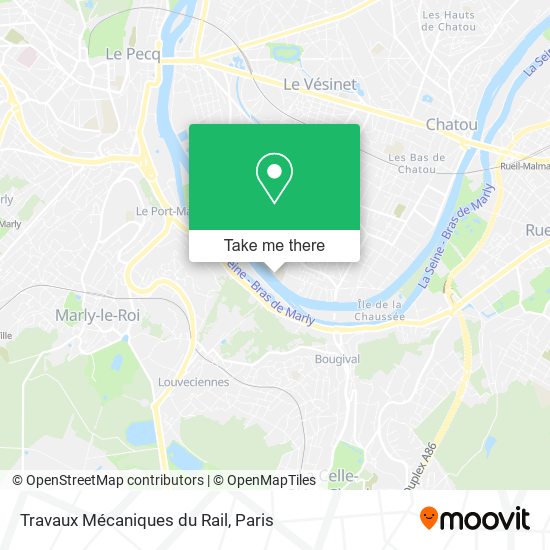 Travaux Mécaniques du Rail map