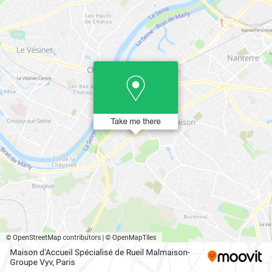 Maison d'Accueil Spécialisé de Rueil Malmaison-Groupe Vyv map
