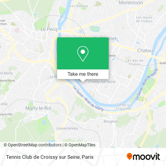 Tennis Club de Croissy sur Seine map