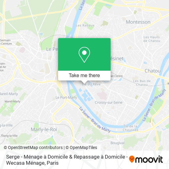 Serge - Ménage à Domicile & Repassage à Domicile - Wecasa Ménage map