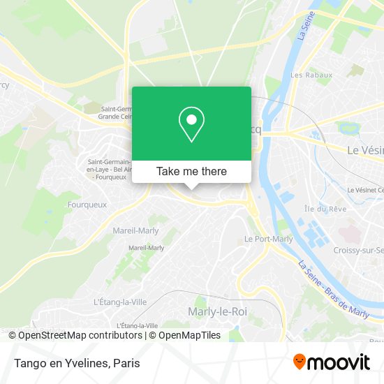 Tango en Yvelines map