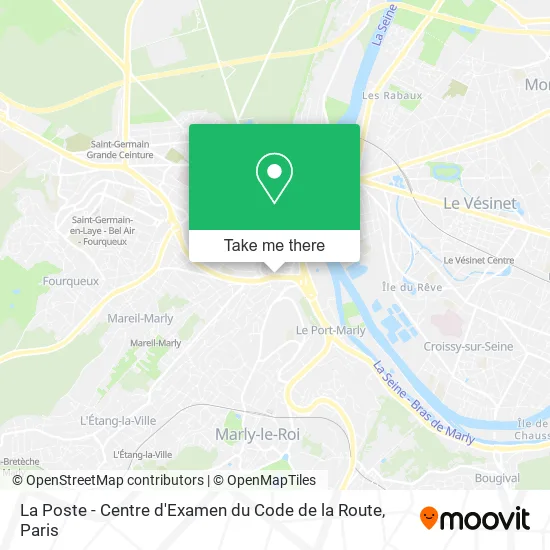La Poste - Centre d'Examen du Code de la Route map
