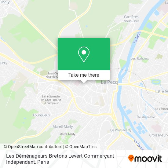 Les Déménageurs Bretons Levert Commerçant Indépendant map