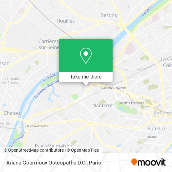 Ariane Gourmoux Ostéopathe D.O. map