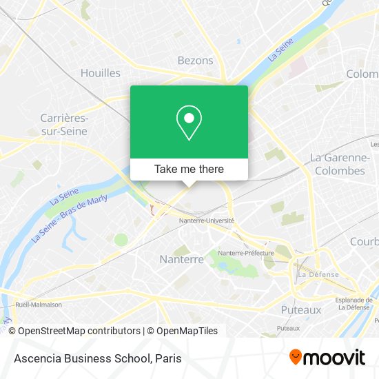 Ascencia Business School map