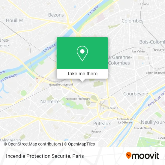 Incendie Protection Securite map