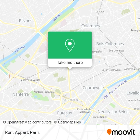 Rent Appart map