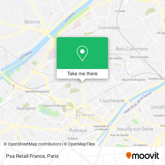 Psa Retail France map