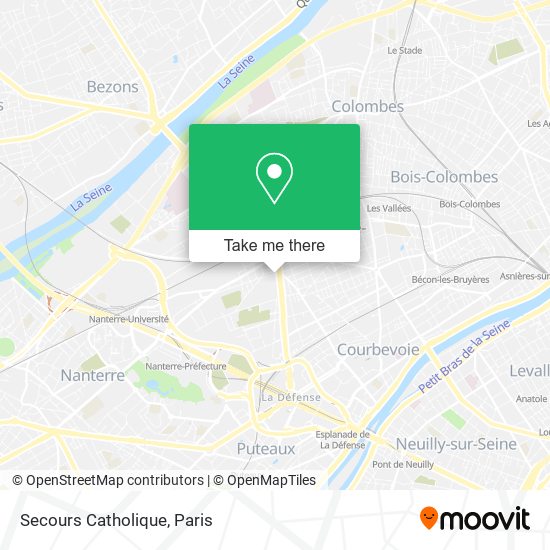 Secours Catholique map